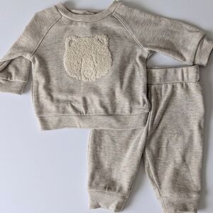 Cozy Bear Embroidered Baby Set